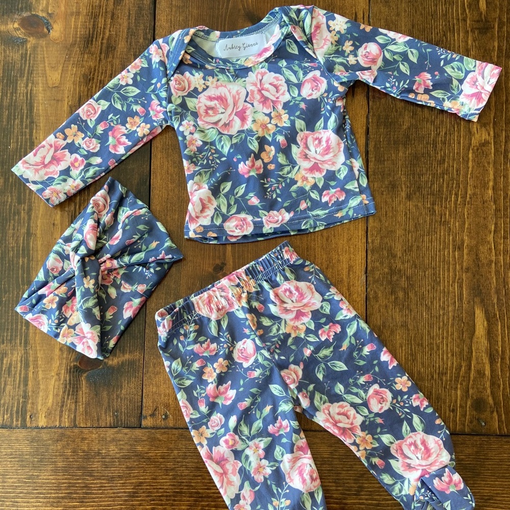 AG Brookie Floral Baby Girl Set